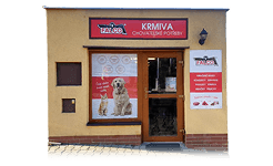 Vstup do firemních prodejen Sokol Falco